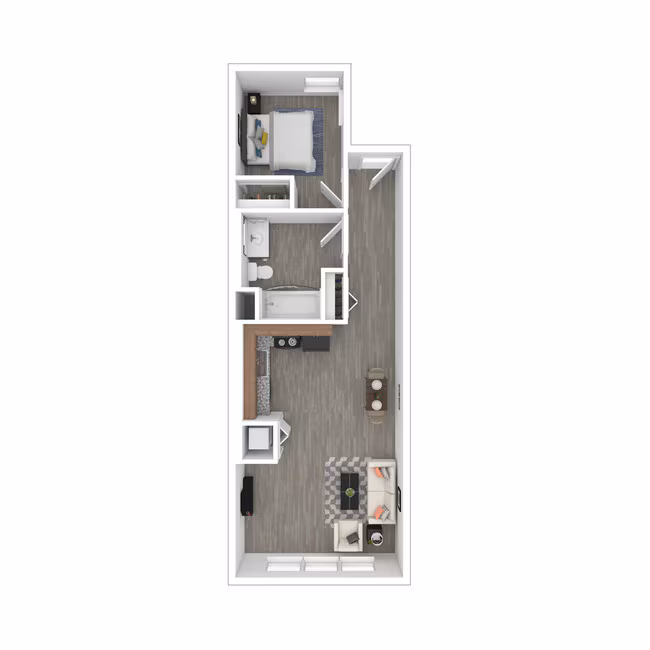One Bedroom 4405 floor plan